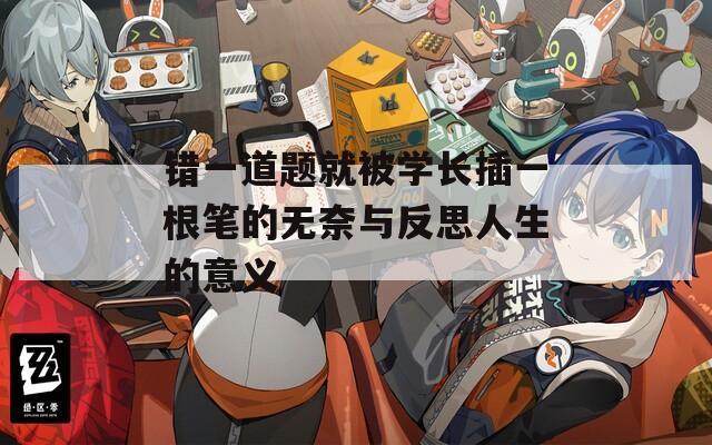 错一道题就被学长插一根笔的无奈与反思人生的意义