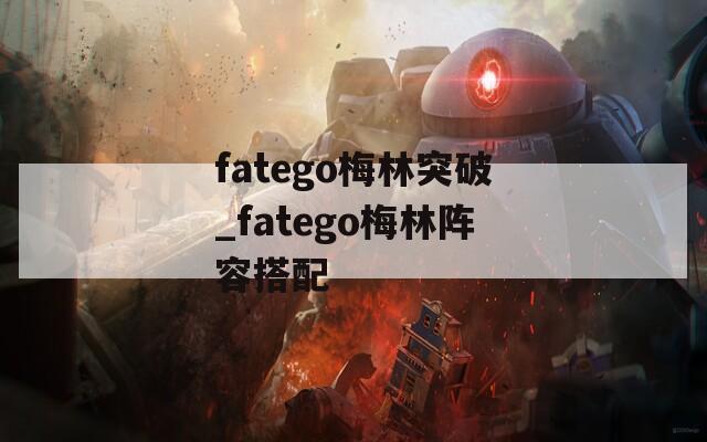fatego梅林突破_fatego梅林阵容搭配