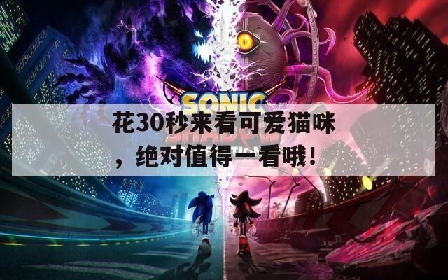 花30秒来看可爱猫咪，绝对值得一看哦！