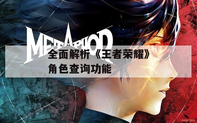全面解析《王者荣耀》角色查询功能