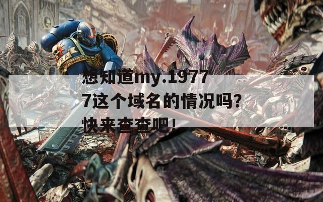 想知道my.19777这个域名的情况吗？快来查查吧！