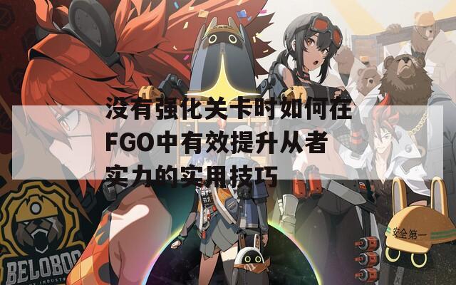 没有强化关卡时如何在FGO中有效提升从者实力的实用技巧