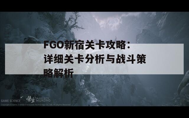 FGO新宿关卡攻略：详细关卡分析与战斗策略解析