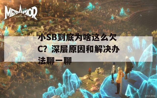 小SB到底为啥这么欠C？深层原因和解决办法聊一聊