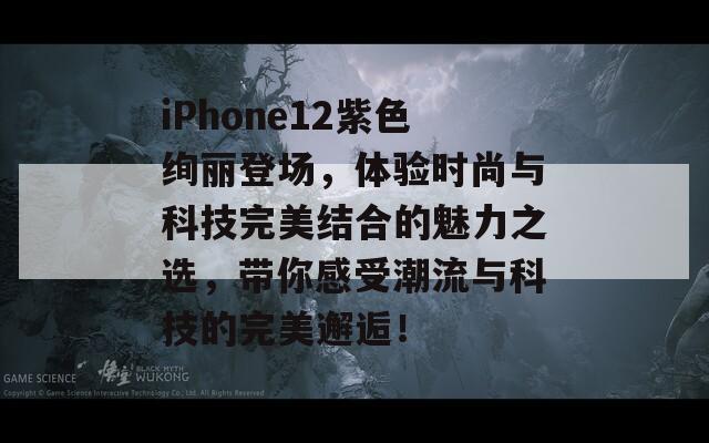 iPhone12紫色绚丽登场，体验时尚与科技完美结合的魅力之选，带你感受潮流与科技的完美邂逅！