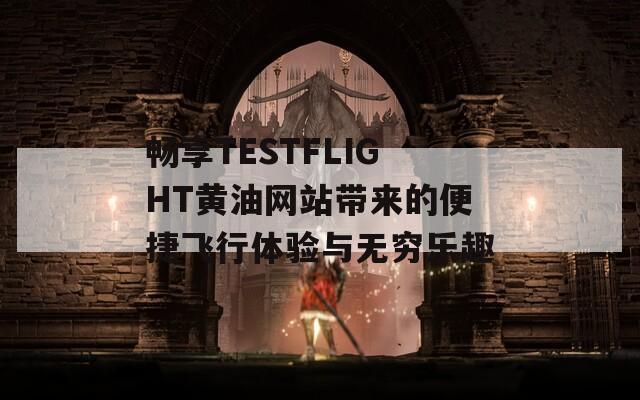 畅享TESTFLIGHT黄油网站带来的便捷飞行体验与无穷乐趣