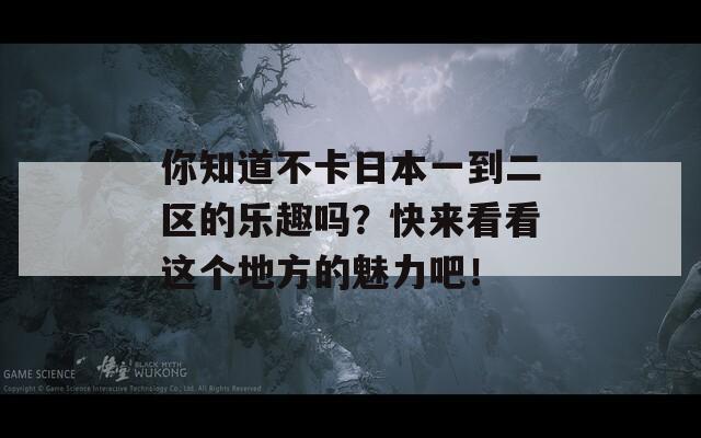 你知道不卡日本一到二区的乐趣吗？快来看看这个地方的魅力吧！