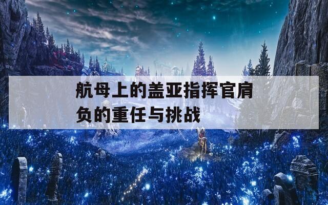 航母上的盖亚指挥官肩负的重任与挑战