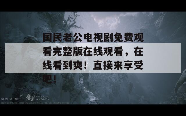 国民老公电视剧免费观看完整版在线观看，在线看到爽！直接来享受吧！