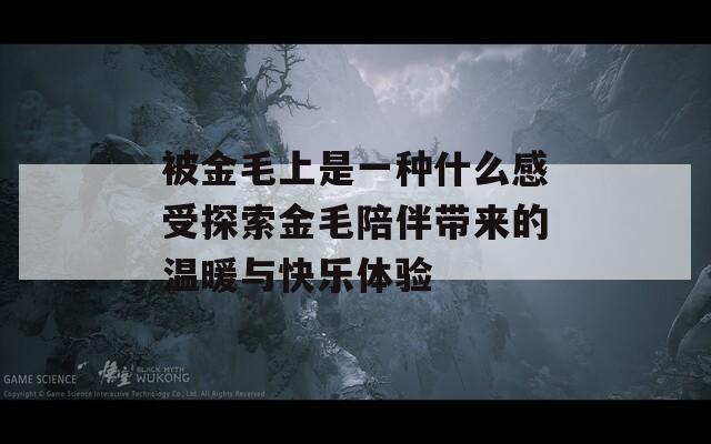 被金毛上是一种什么感受探索金毛陪伴带来的温暖与快乐体验