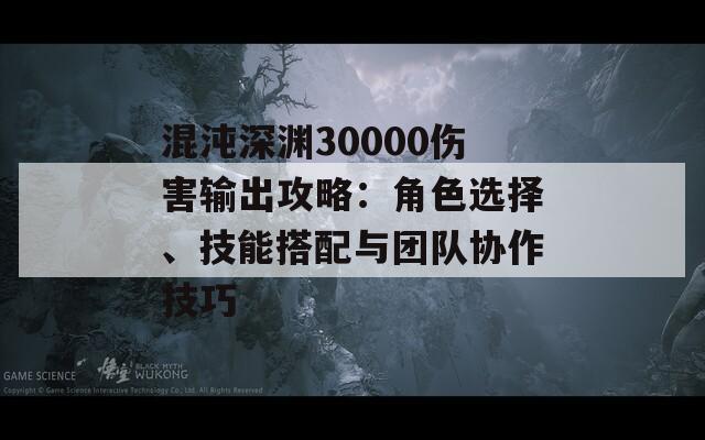 混沌深渊30000伤害输出攻略：角色选择、技能搭配与团队协作技巧