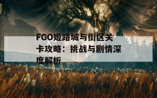 FGO姬路城与街区关卡攻略：挑战与剧情深度解析