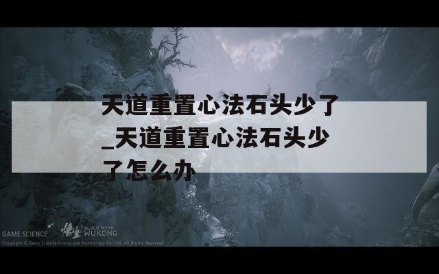 天道重置心法石头少了_天道重置心法石头少了怎么办
