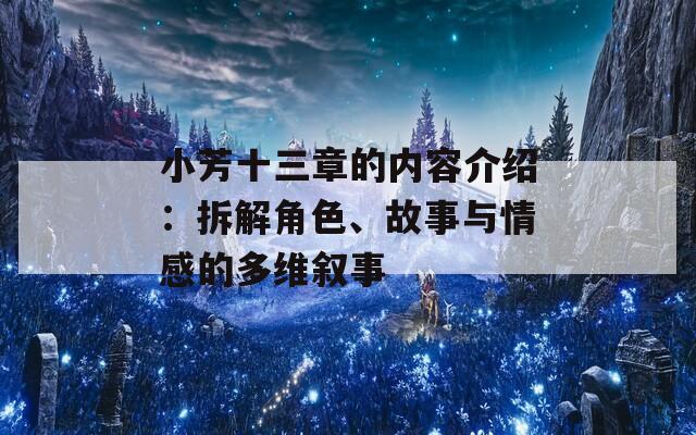 小芳十三章的内容介绍：拆解角色、故事与情感的多维叙事