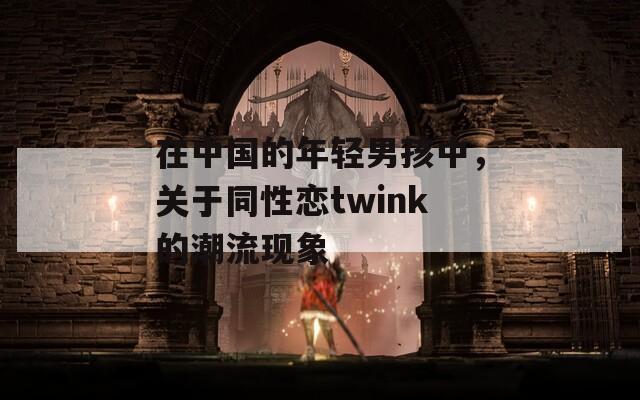 在中国的年轻男孩中，关于同性恋twink的潮流现象