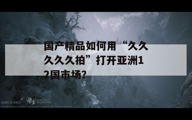 国产精品如何用“久久久久久拍”打开亚洲12国市场？